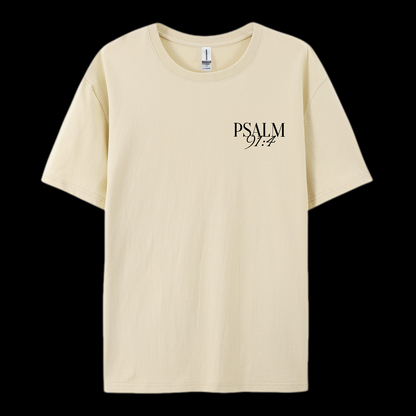 Psalm 91:4 Cotton T-Shirt