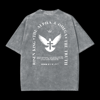 Jesus Is The Way The Truth The Life Washed T-Shirt