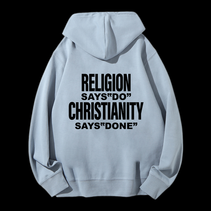 Says Done Drawstring Hoodie