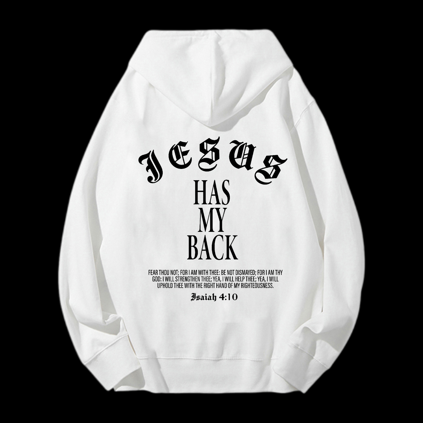 Jesus Has My Back Drawstring Hoodie