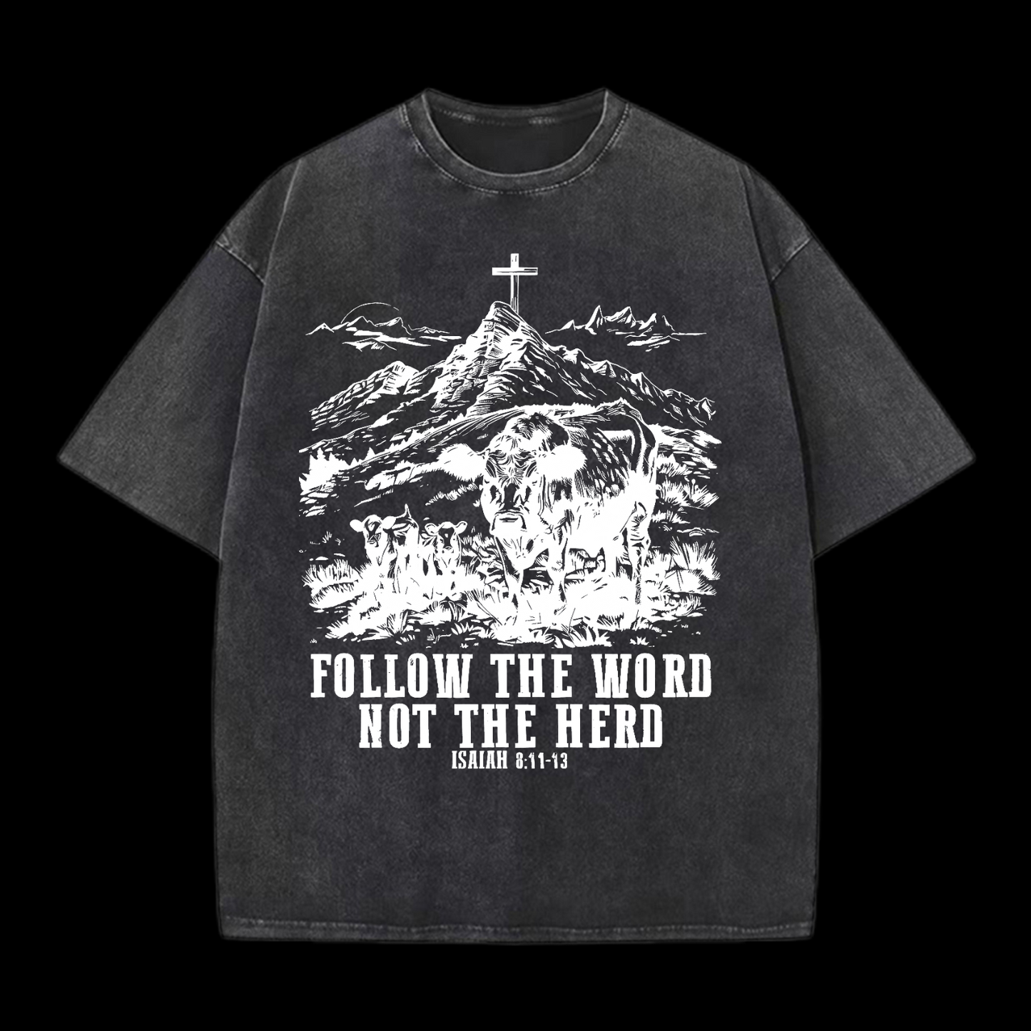 Follow The Word Not The Herd Washed T-Shirt