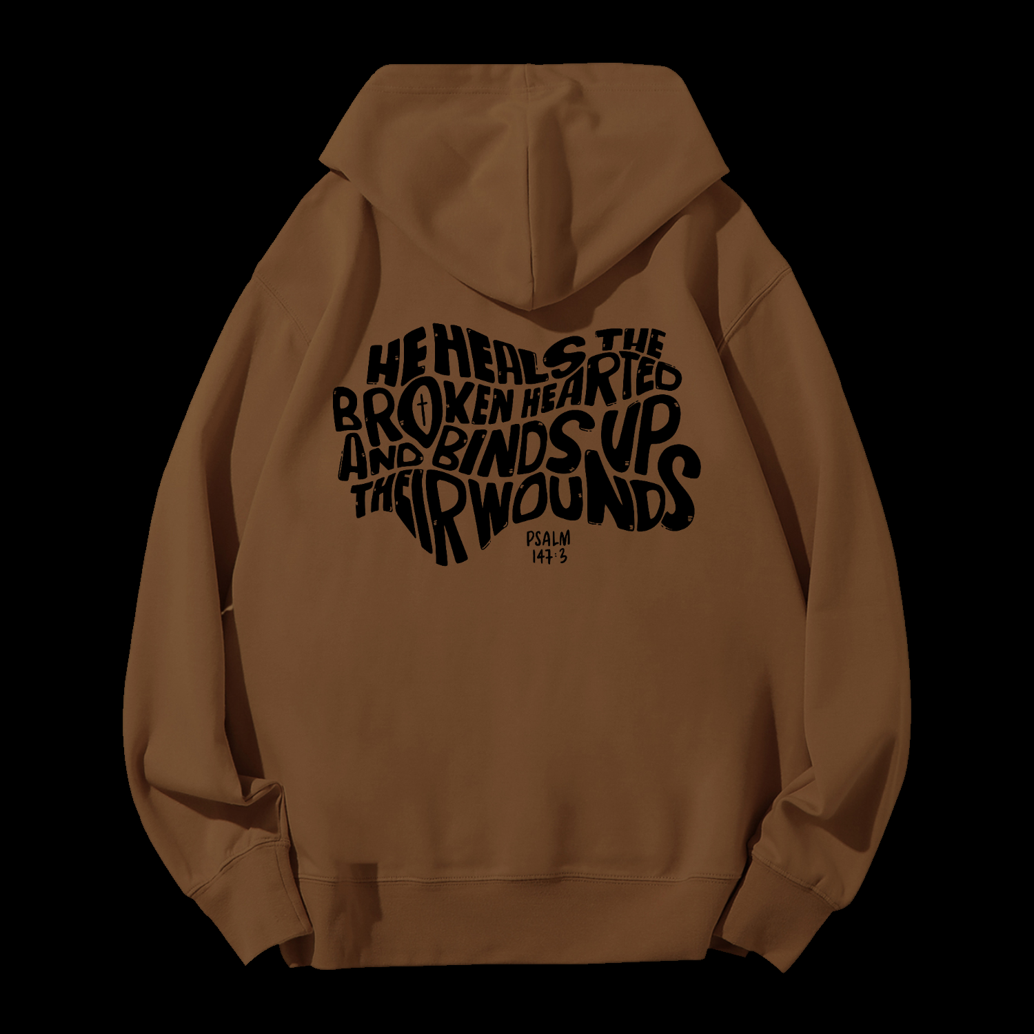 He Heals The Broken Hearted Drawstring Hoodie