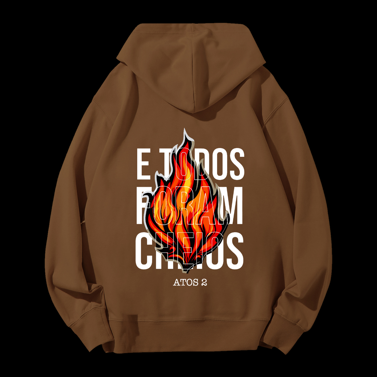 E Todos Foram Cheios Drawstring Hoodie