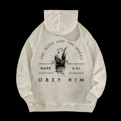 The Wind And The Waves Washed Hoodie