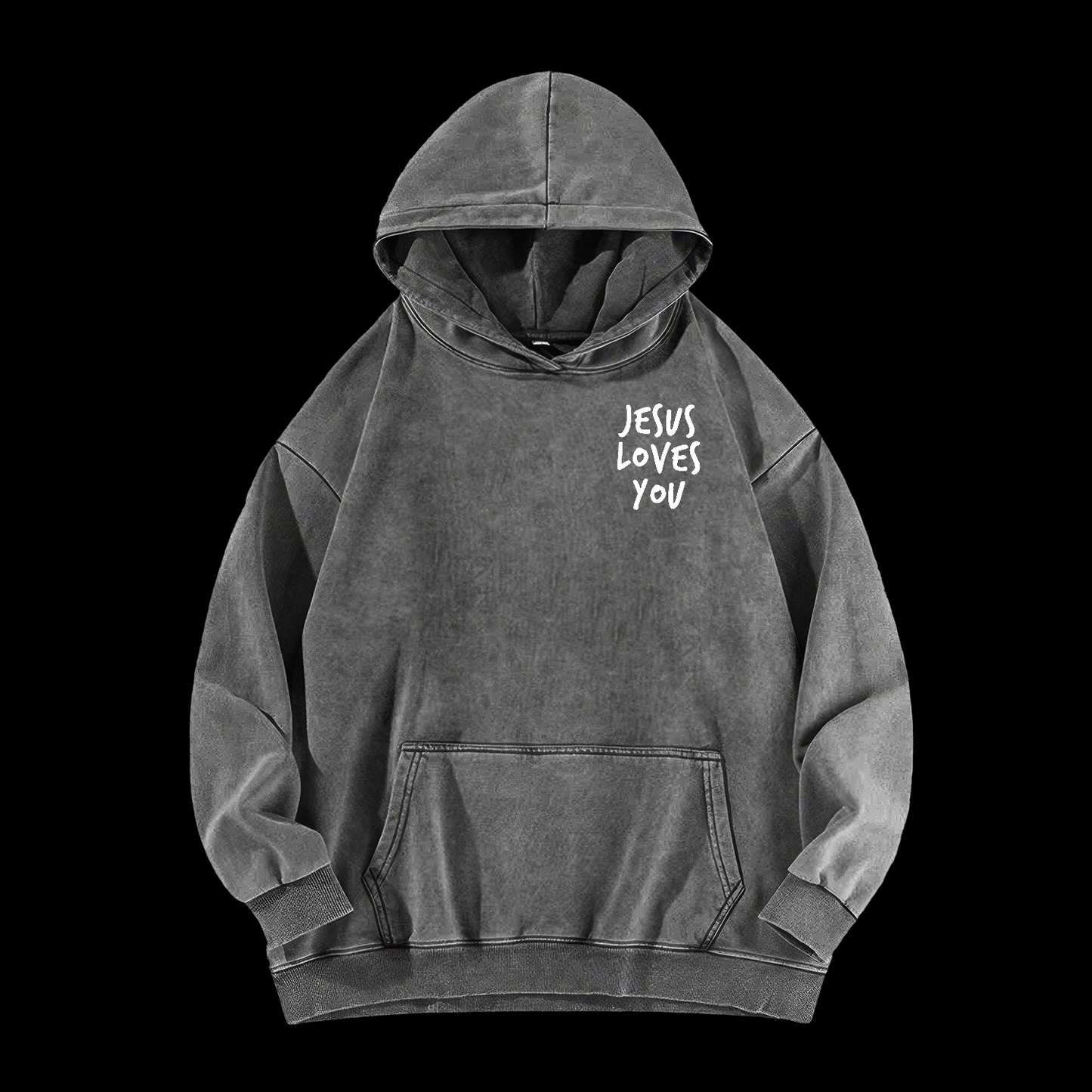 Jesus Loves You  Washed Hoodie