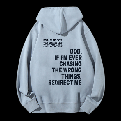 Psalm 119:105 Drawstring Hoodie