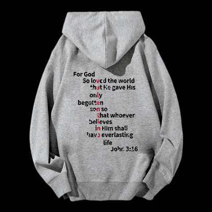 John 3:16 Drawstring Hoodie