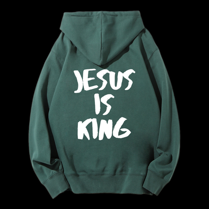 Jesus Is King Drawstring Hoodie