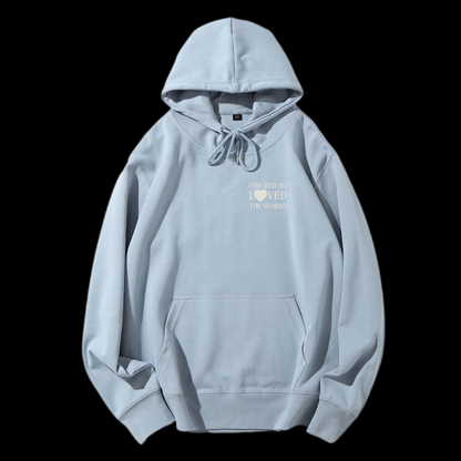 For God So Loved The World Drawstring Hoodie