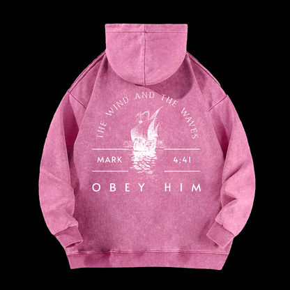 The Wind And The Waves Washed Hoodie