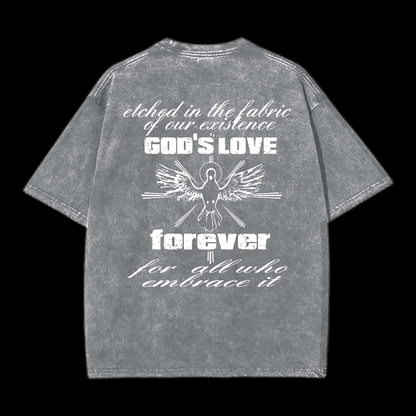 God's Love Forever Washed T-Shirt
