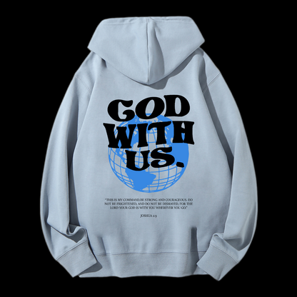 God With Us Drawstring Hoodie