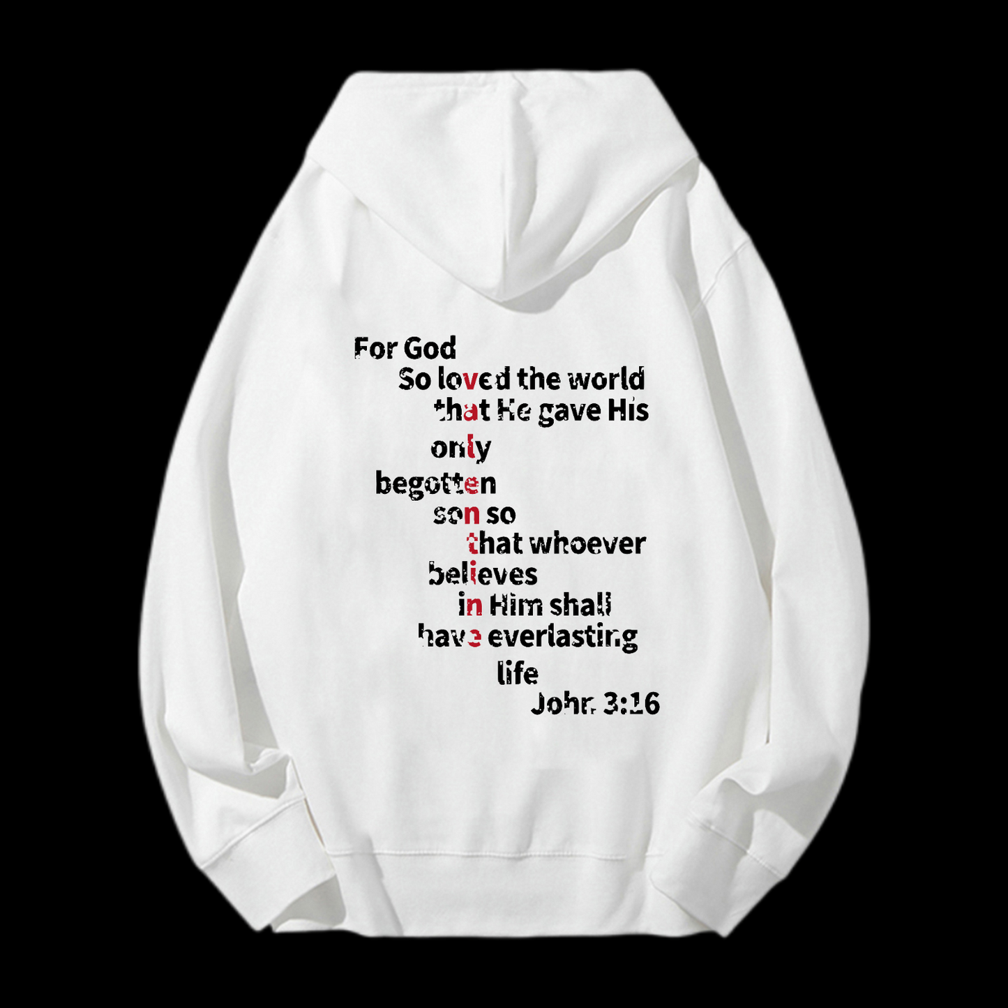 John 3:16 Drawstring Hoodie