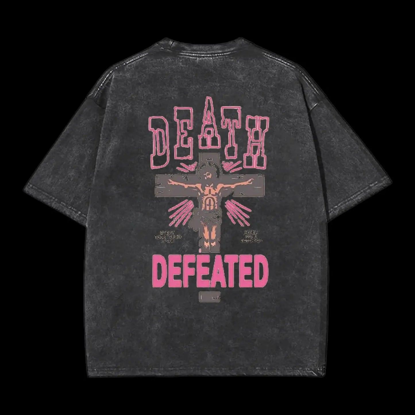 Death Defeated Christian Washed T-Shirt