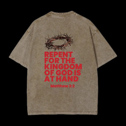 Christ Or Chaos Christian Washed T-Shirt