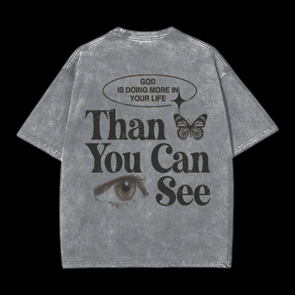 God Is Doing More In Your Life Christian Washed T-Shirt