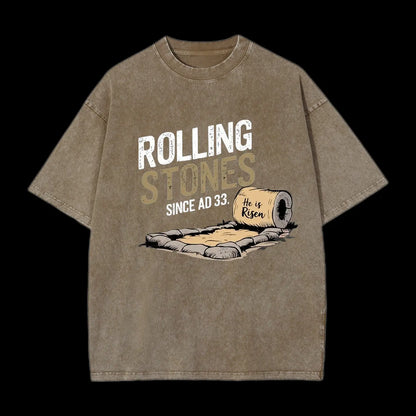 Rolling Stones Christian Washed T-Shirt