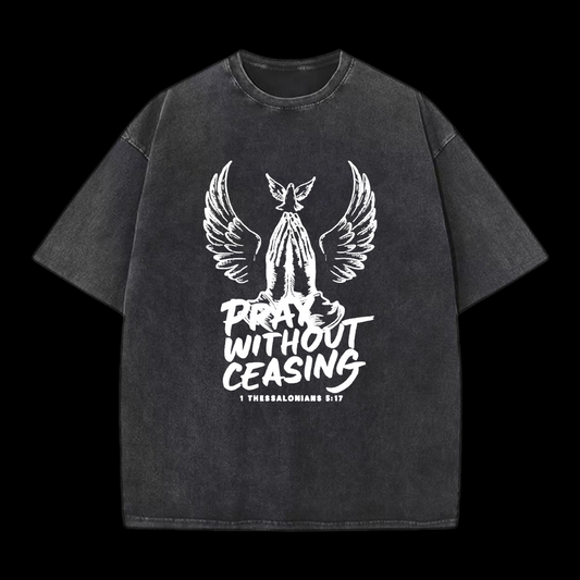 Pray Without Ceasing Printed Men's Tee