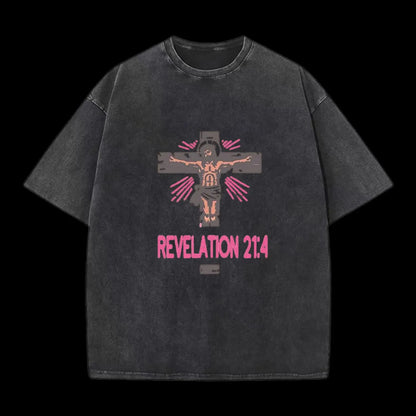 Death Defeated Christian Washed T-Shirt