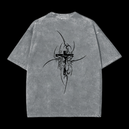 Cross Print Tee