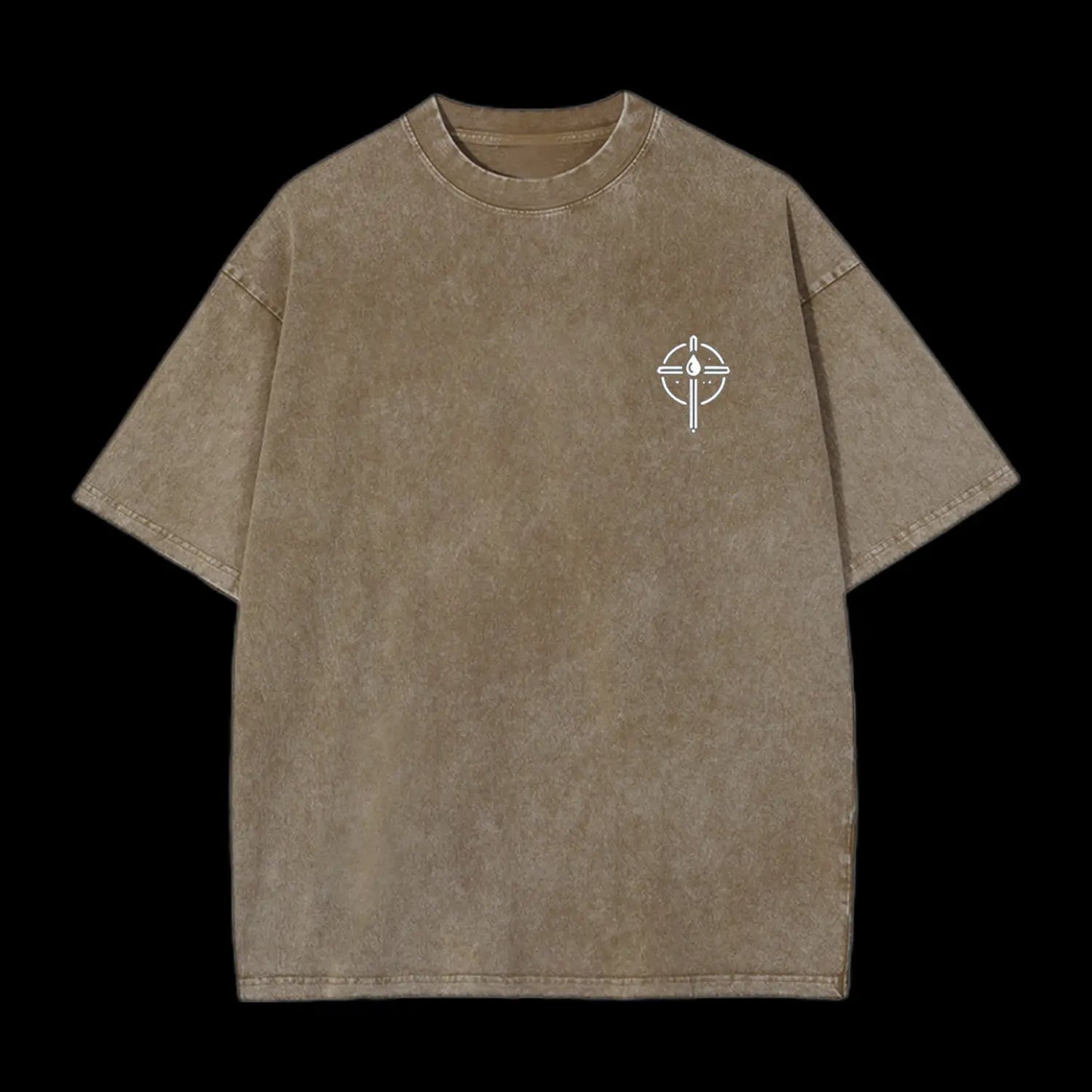 Just God Not Luck Washed T-shirt