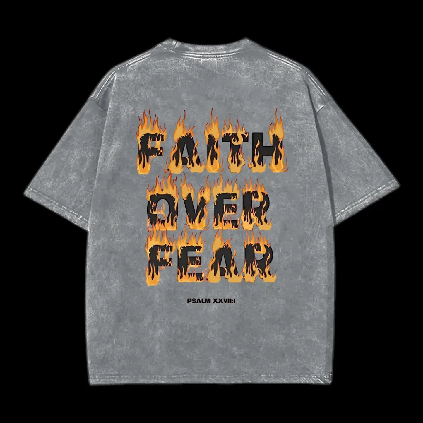 Faith Over Fear Christian Washed T-Shirt