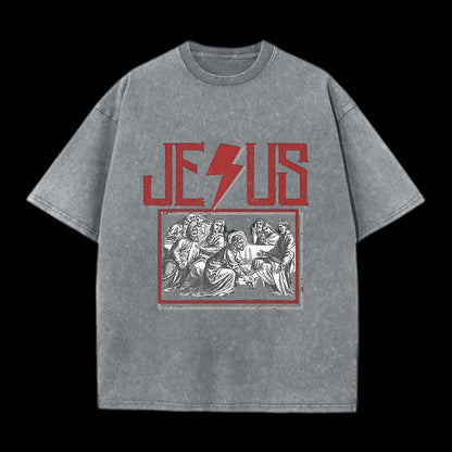 Jesus Christian Washed T-Shirt