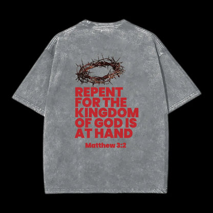 Christ Or Chaos Christian Washed T-Shirt