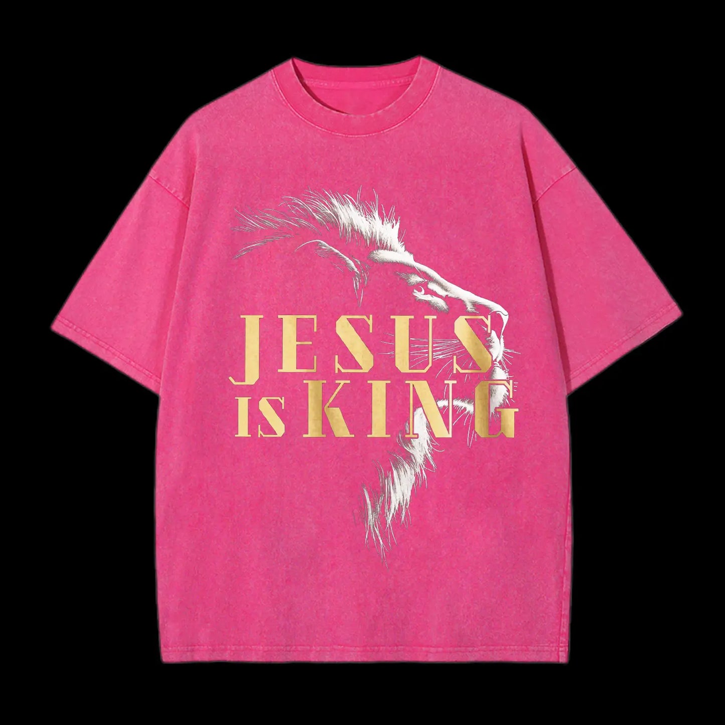 Jesus is king Washed T-Shirt