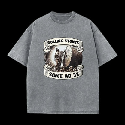 Rolling Stone Since AD 33 Christian Washed T-Shirt