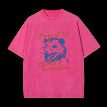 FIRST OF ALL I AM GOD MASTERPIECES CHRISTIAN TEE