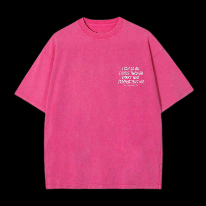 I CAN DO ALL THINGS THROUGH A VERSE CHRISTIAN TEE