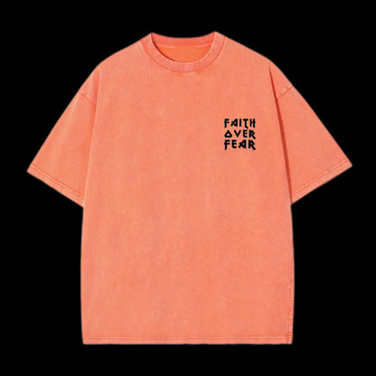 FAITH OVER FEAR LION CHRISTIAN TEE