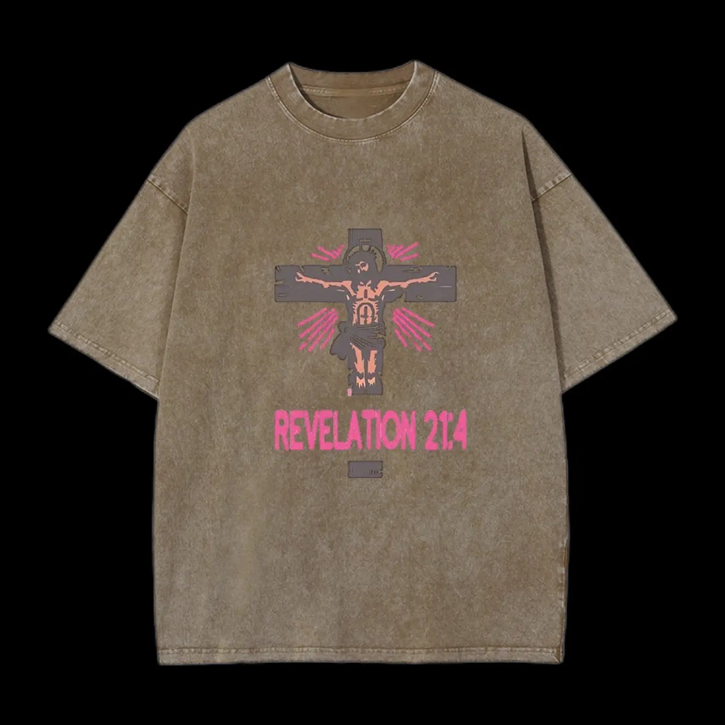 Death Defeated Christian Washed T-Shirt