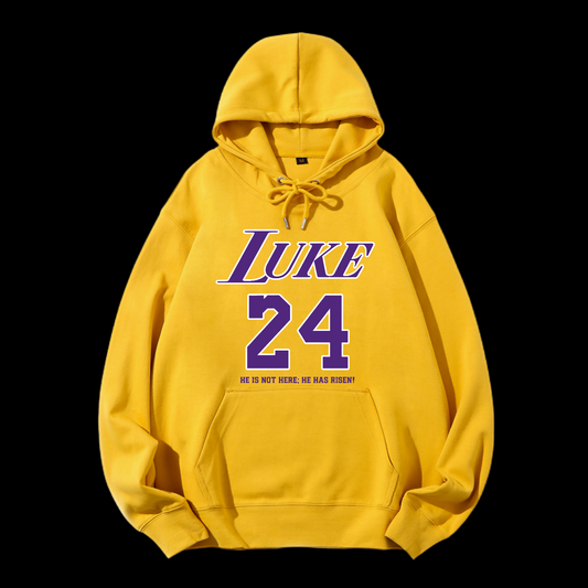 Luke 24 He Has Risen Drawstring Hoodie