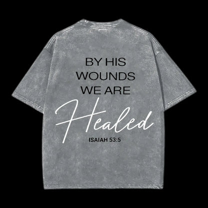 THE HEAVENS ARE ROARING CHRISTIAN WASHED T-SHIRT