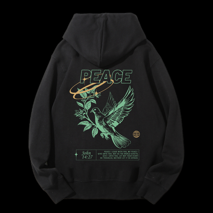 Peace Drawstring Hoodie