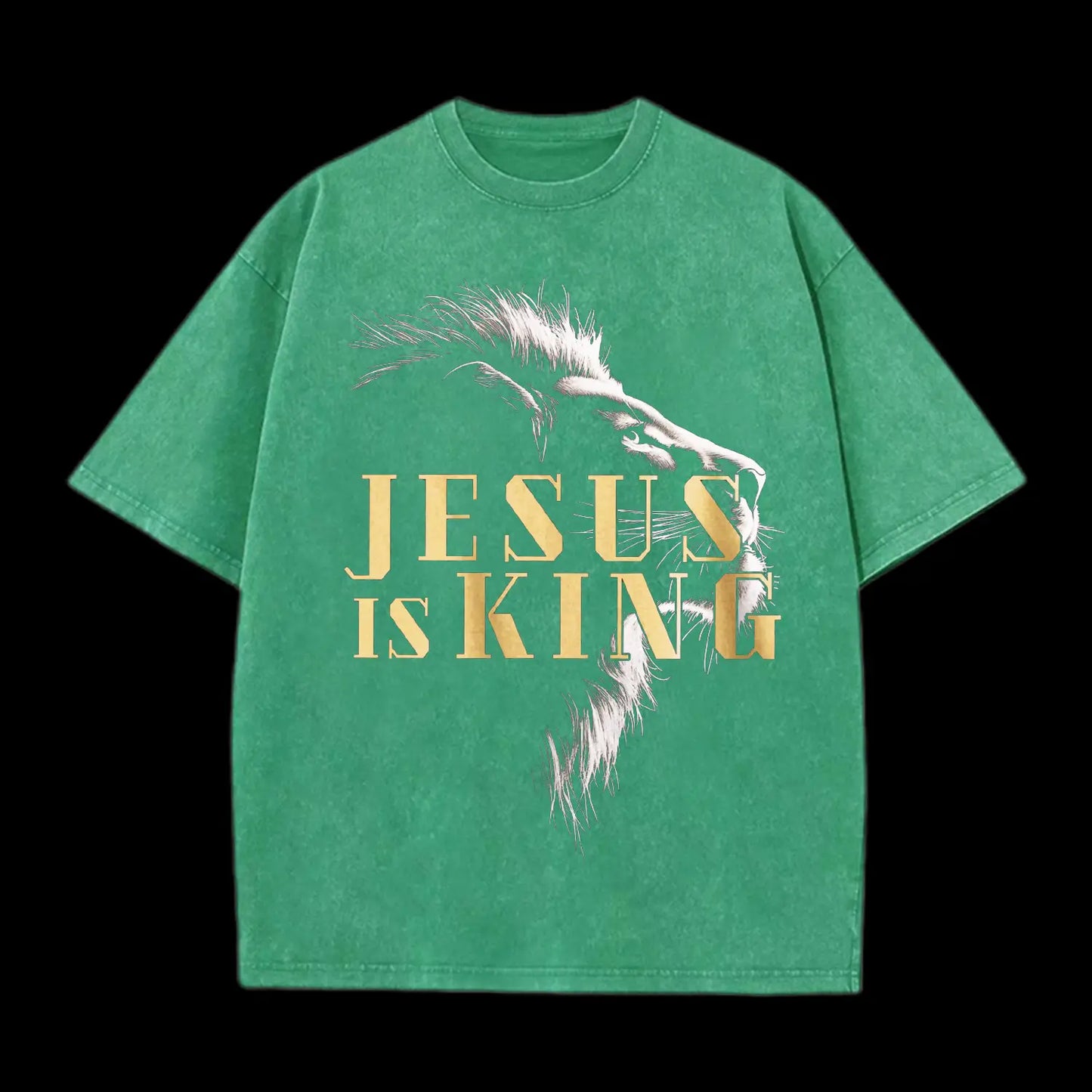 Jesus is king Washed T-Shirt