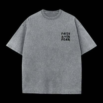 FAITH OVER FEAR LION CHRISTIAN TEE