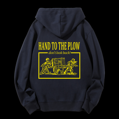 Hand To The Plow Drawstring Hoodie