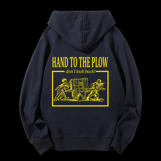 Hand To The Plow Drawstring Hoodie
