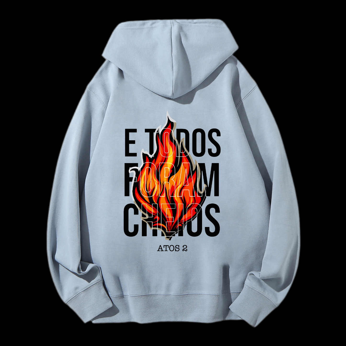 E Todos Foram Cheios Drawstring Hoodie