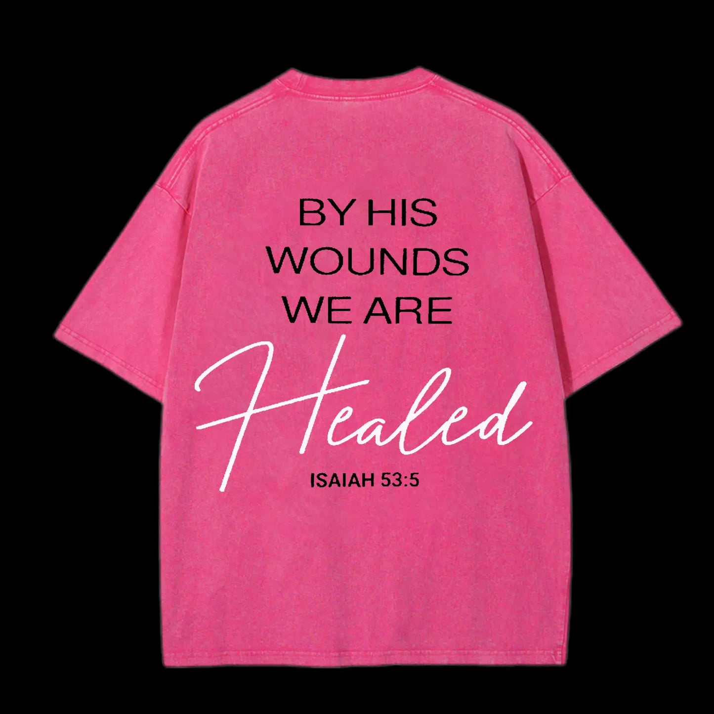 THE HEAVENS ARE ROARING CHRISTIAN WASHED T-SHIRT