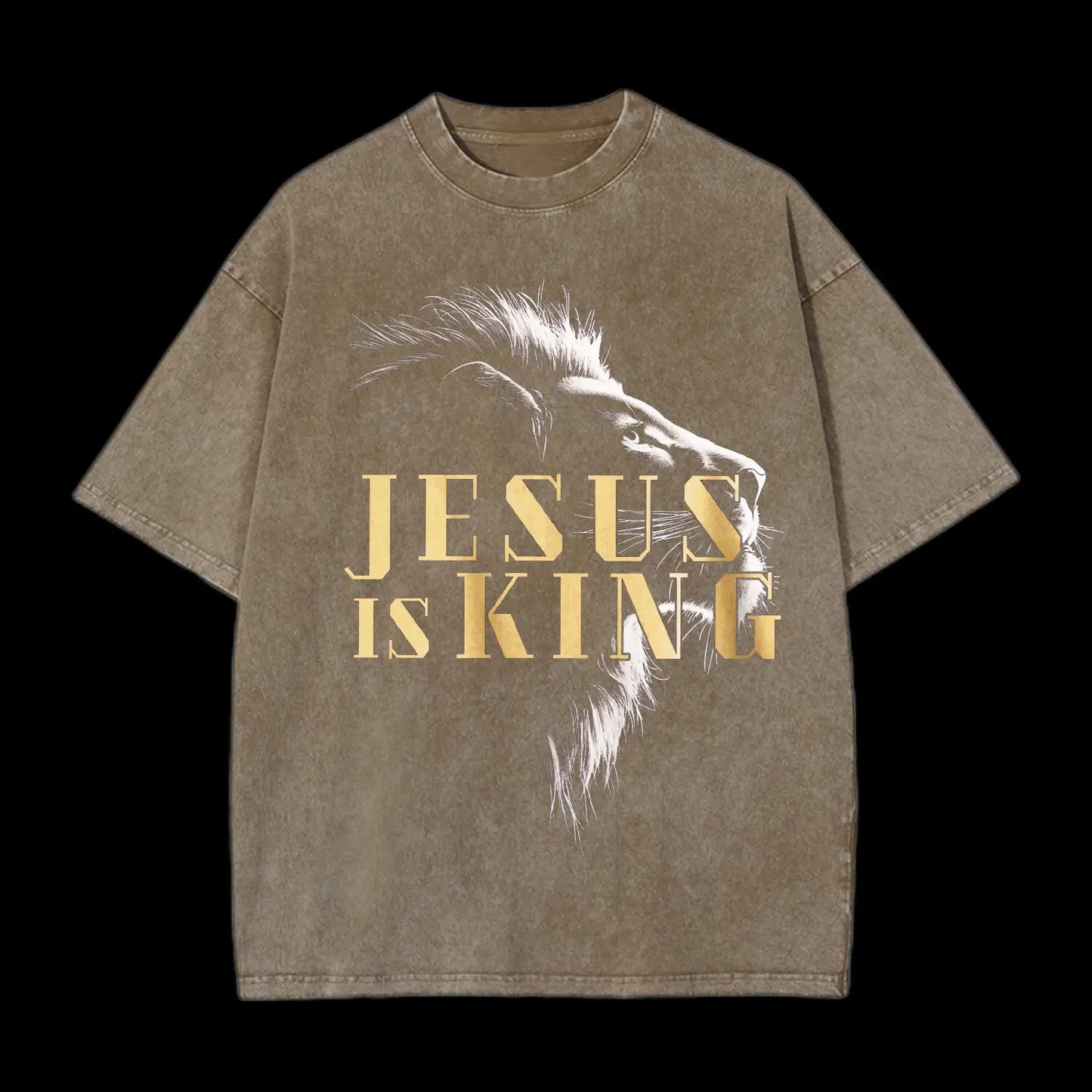 Jesus is king Washed T-Shirt