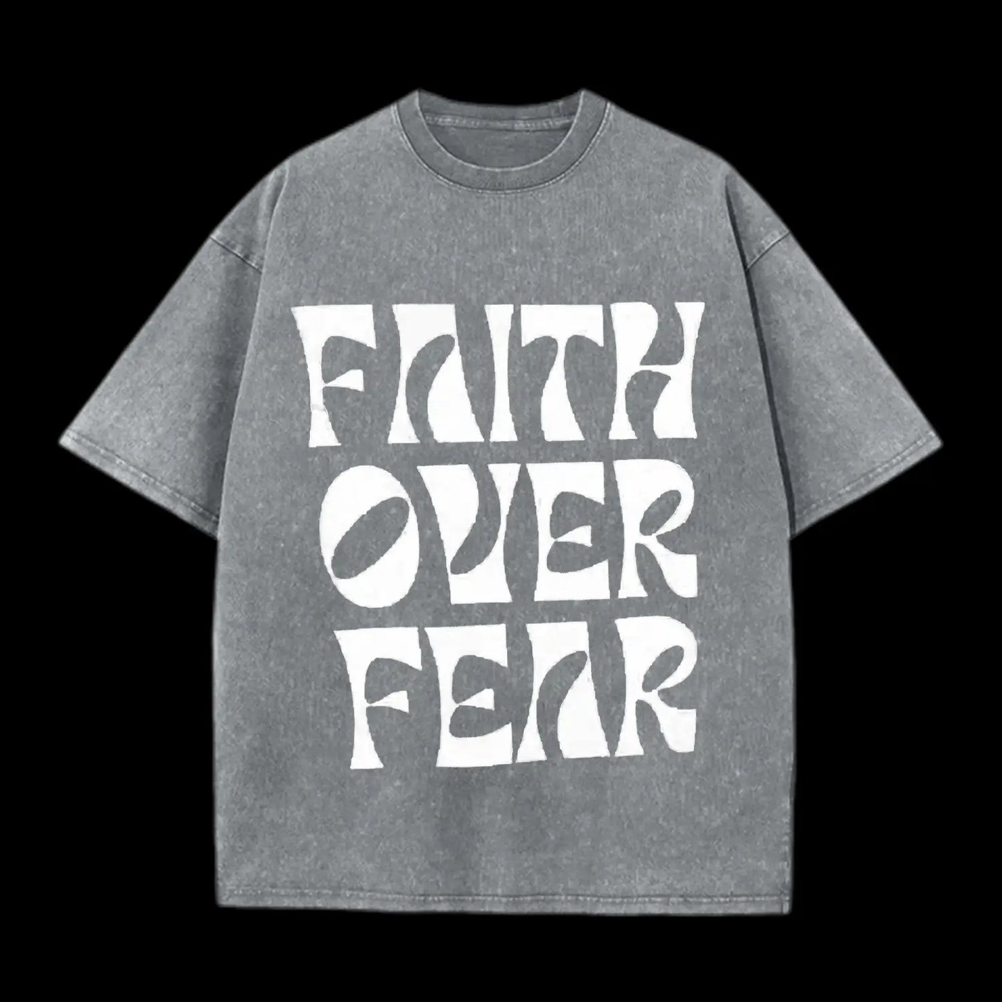 FAITH OVER FEAR CHRISTIAN FLEECE TEE