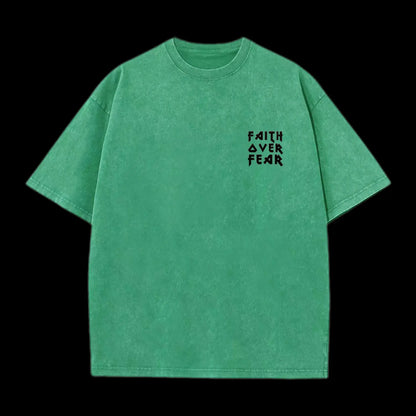 FAITH OVER FEAR LION CHRISTIAN TEE