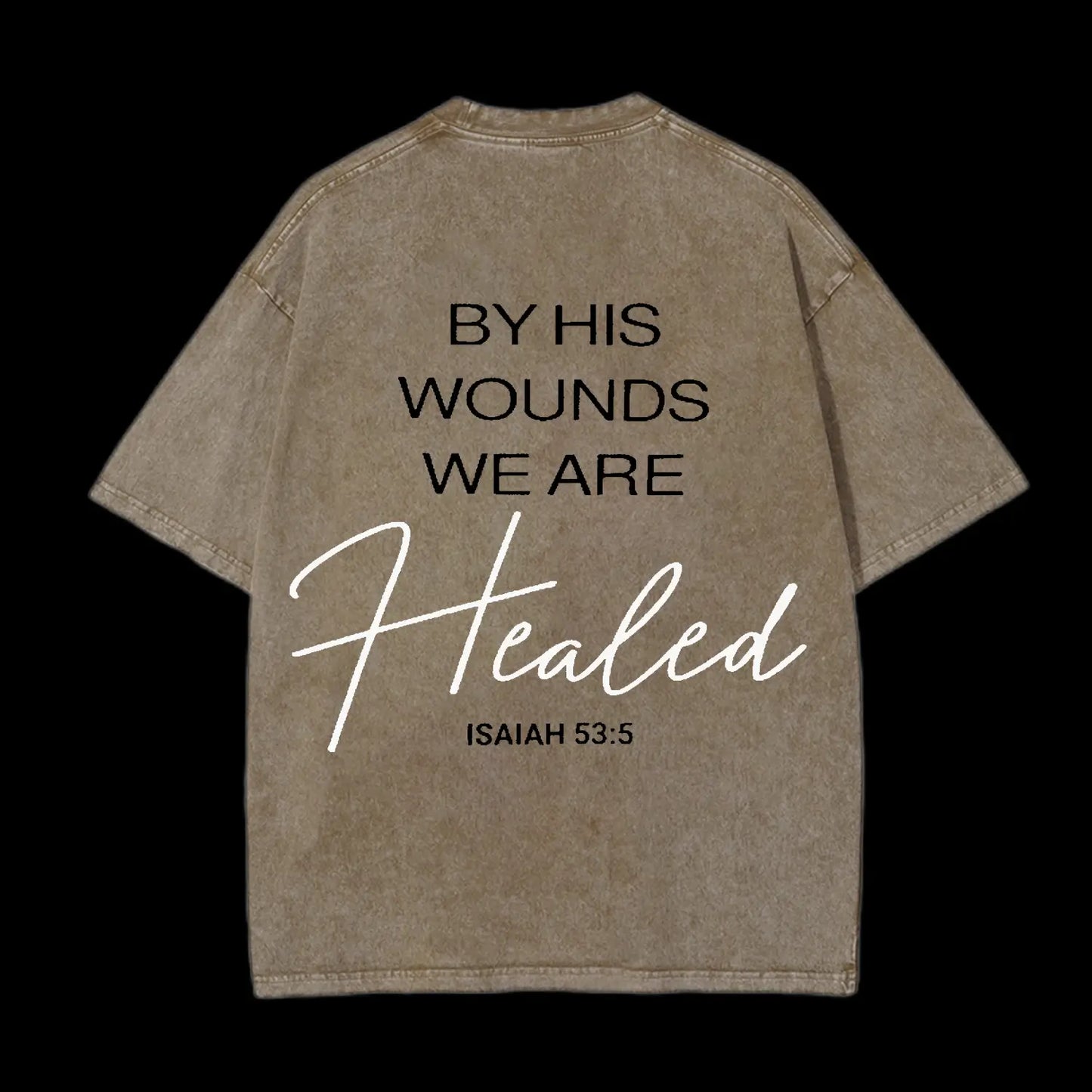 THE HEAVENS ARE ROARING CHRISTIAN WASHED T-SHIRT