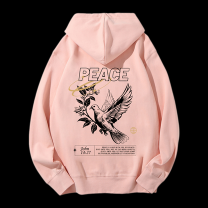 Peace Drawstring Hoodie