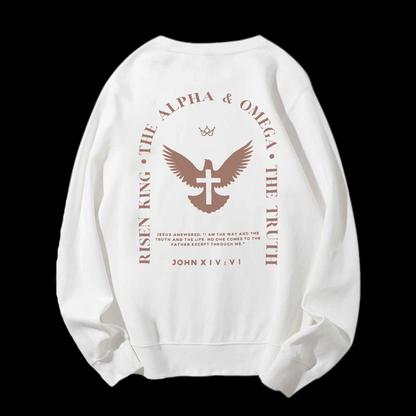 Jesus Is The Way The Truth The Life Crewneck Sweatshirt