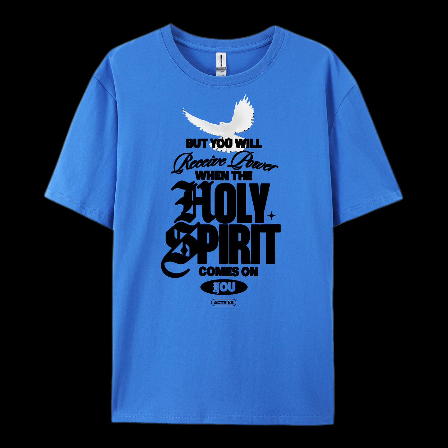 Holy Spirit Comes On Cotton T-Shirt